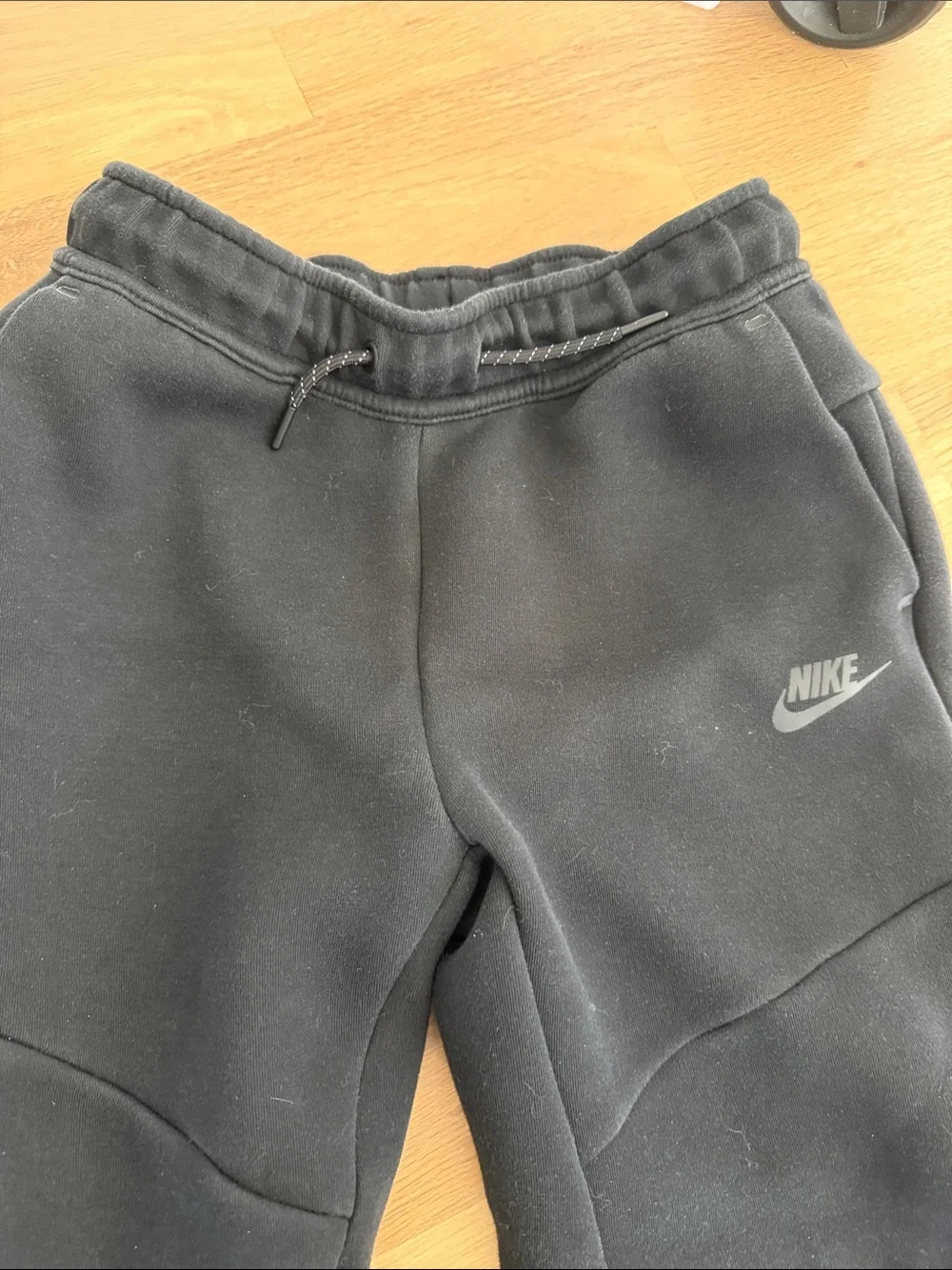 Nike Kids Black Slim Tech Fleece Sweatpants